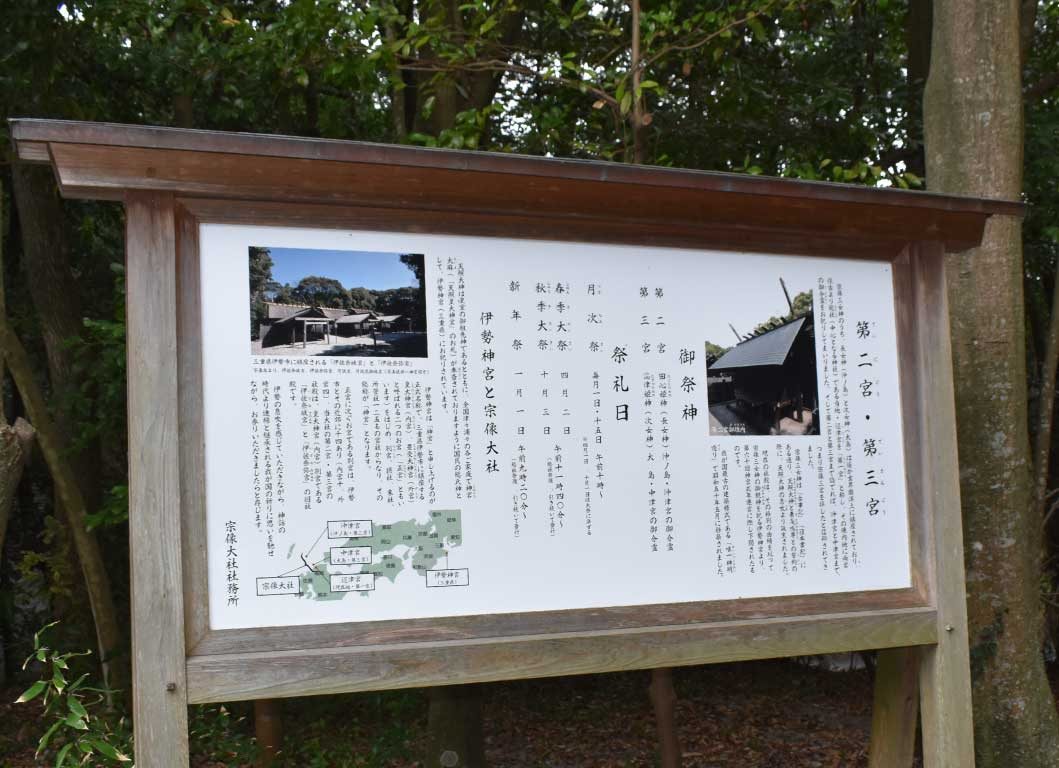 第二宮・第三宮の現地案内板